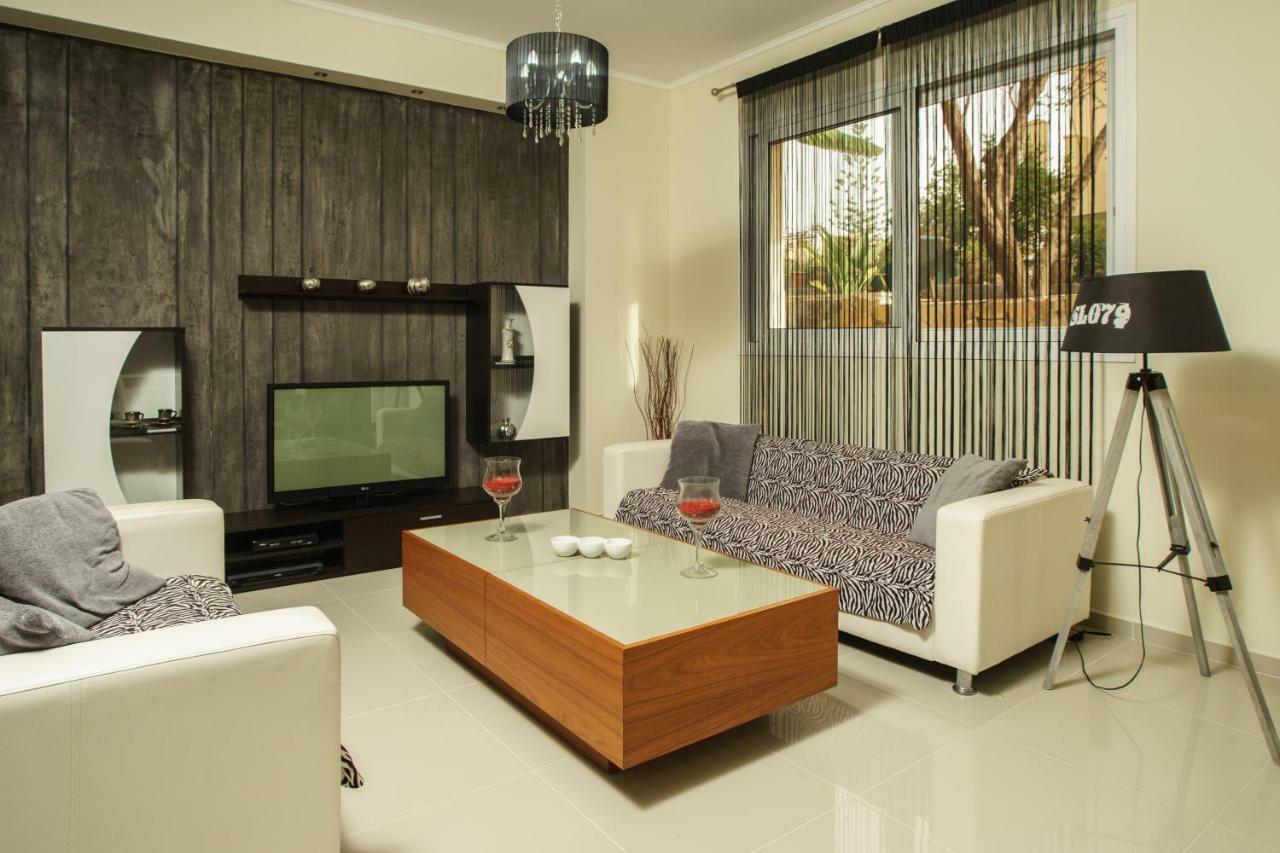 Glaros Beach Apartment Kato Daratso Esterno foto